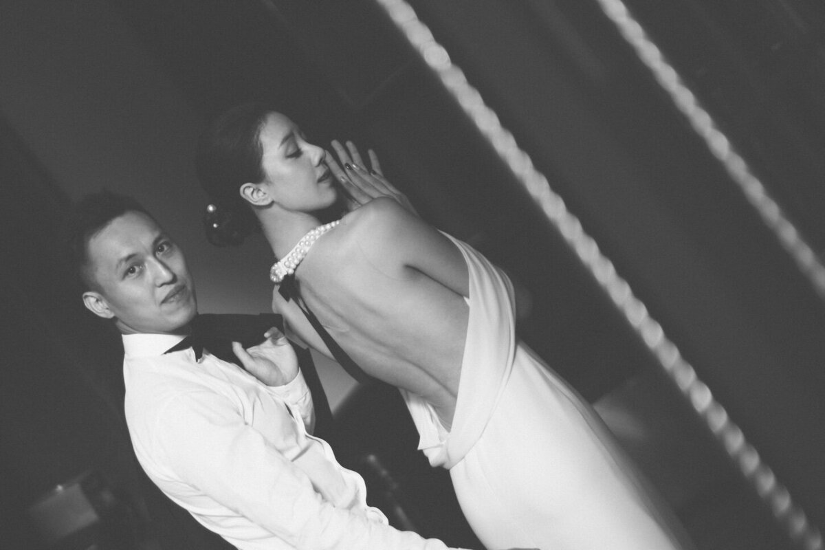 Pre-wedding photoshoot. The Londoner, Macau. Reem Acra - Breakfast at Tiffany’s.