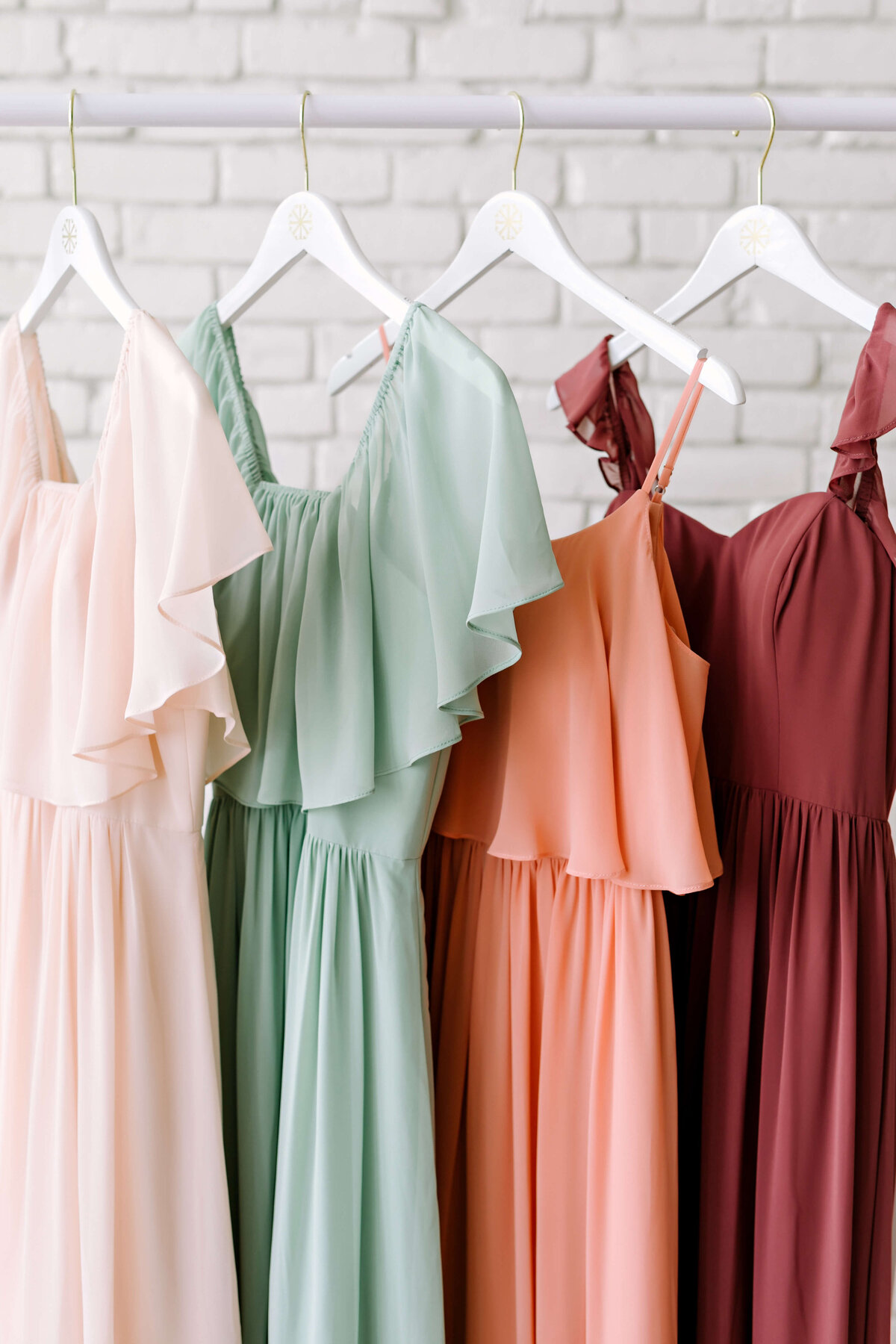 A fun branding session for Revelry Bridesmaids Dresses, showing off their mix and match dresses and separates