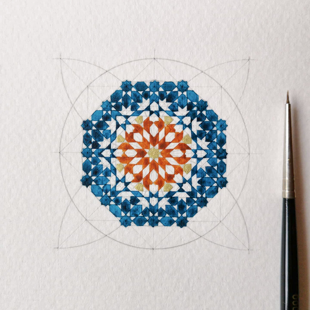 Islamic geometric art pattern