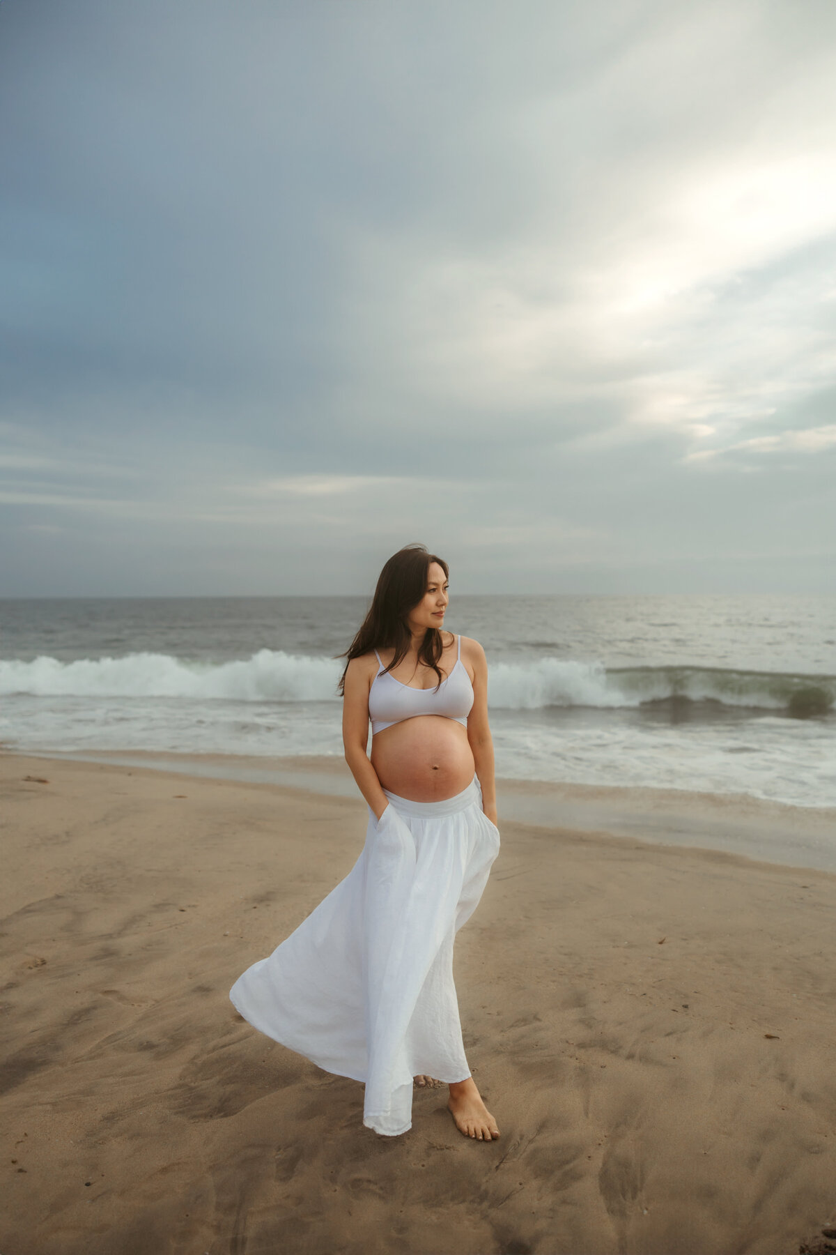 LA Beach Maternity Photography 107
