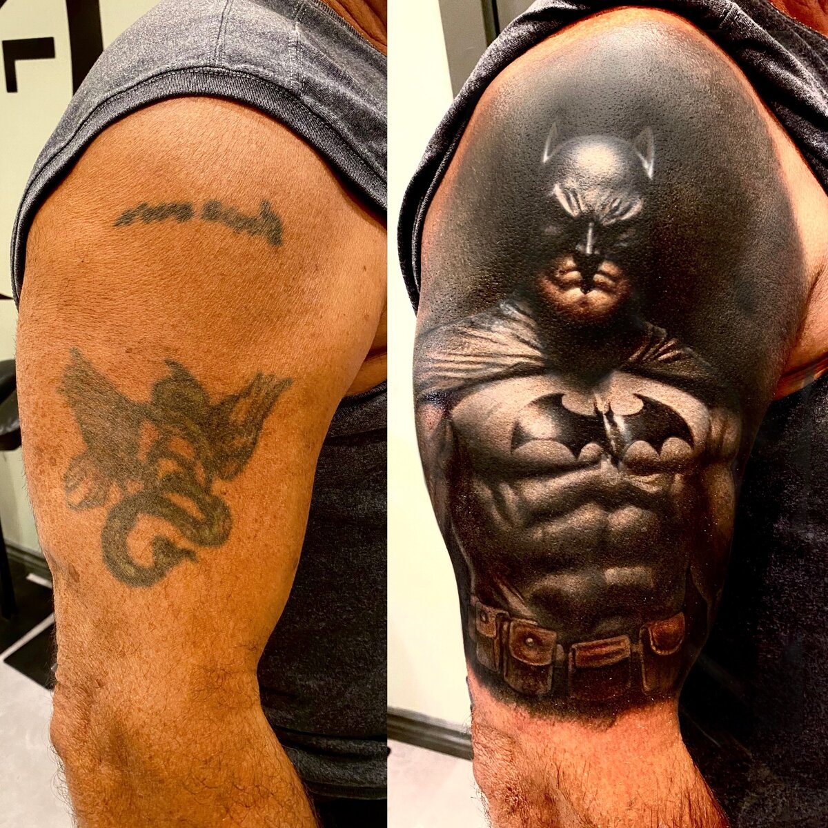 batman coverup tattoo