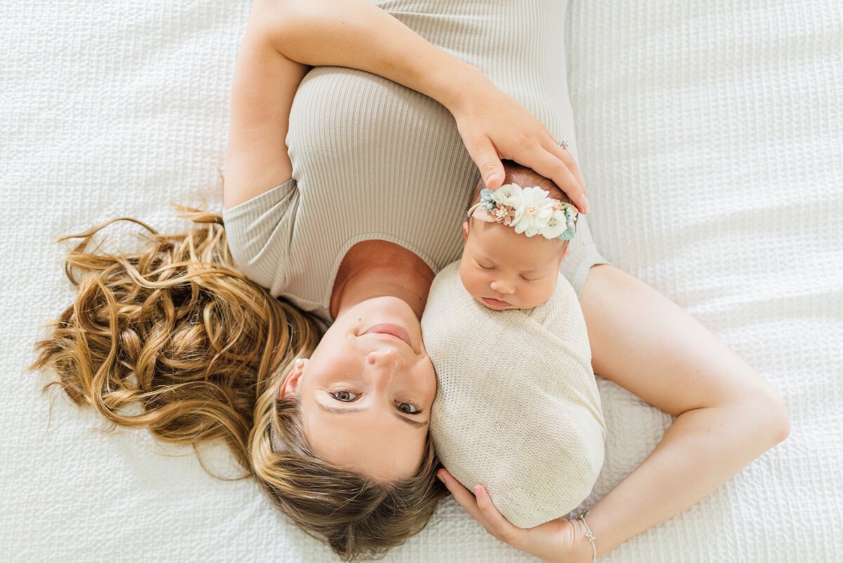 mother and newborn lifestyle image