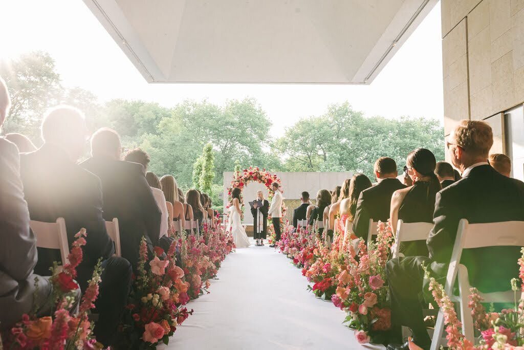 Carolyn and Rodney PInk Wedding at the Barnes Foundation14