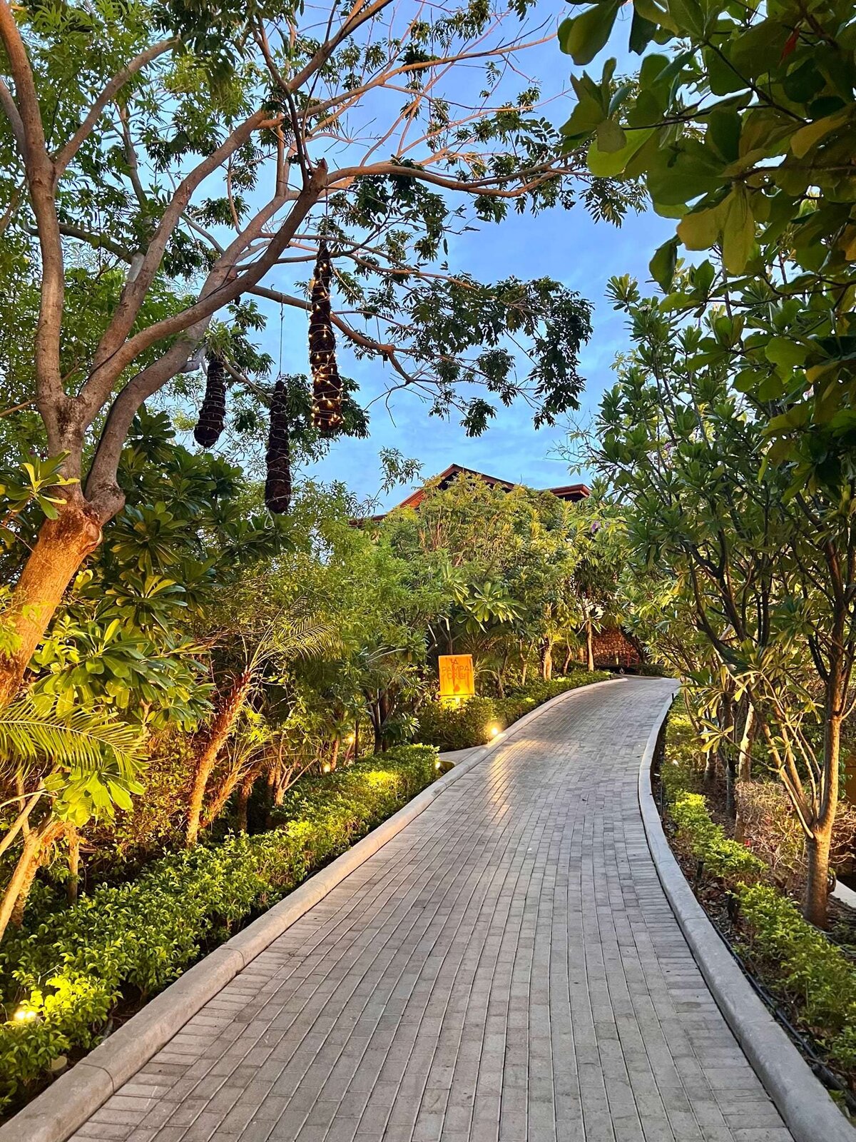 luxury hotel walkway