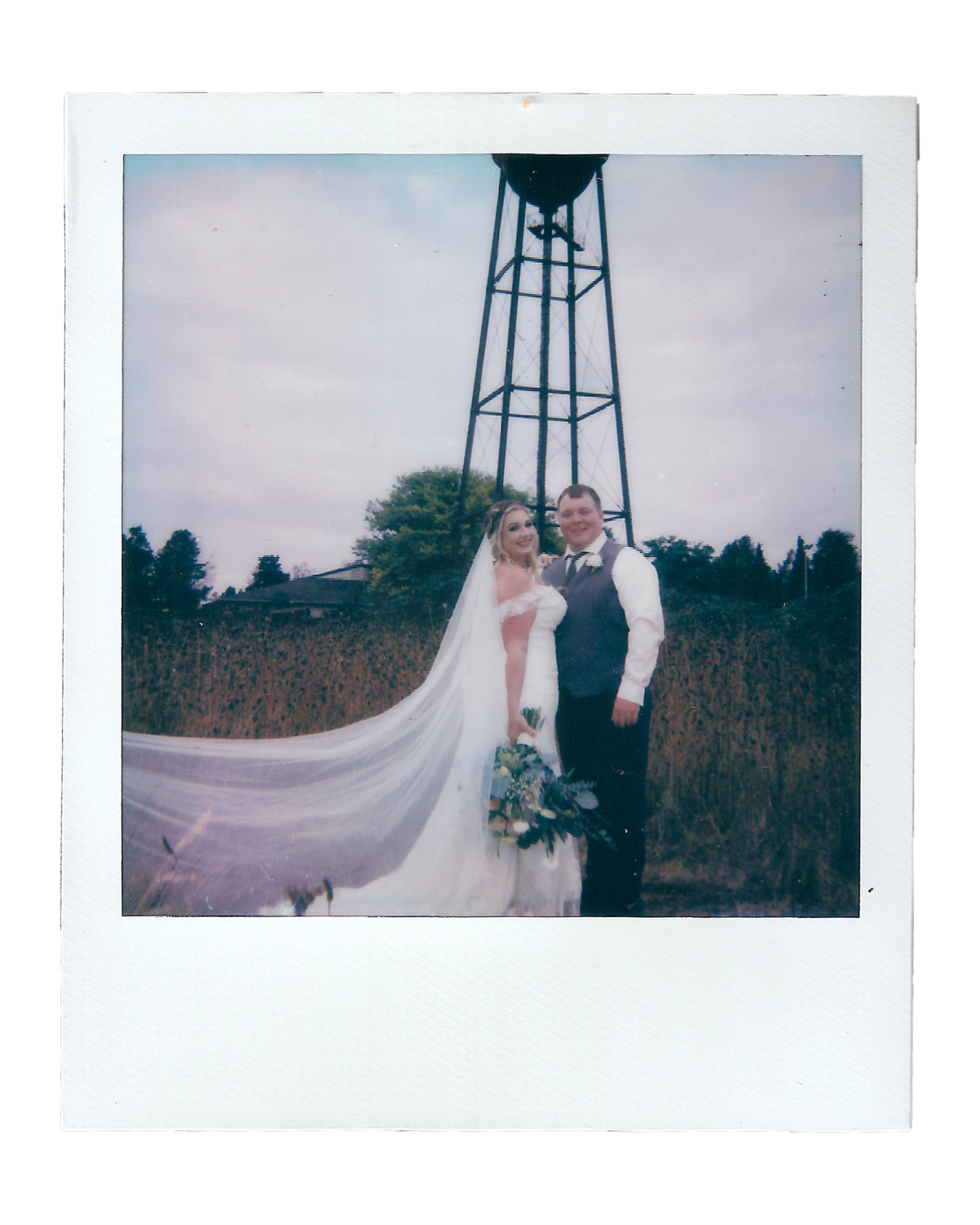 semiahmoo wedding on polaroid