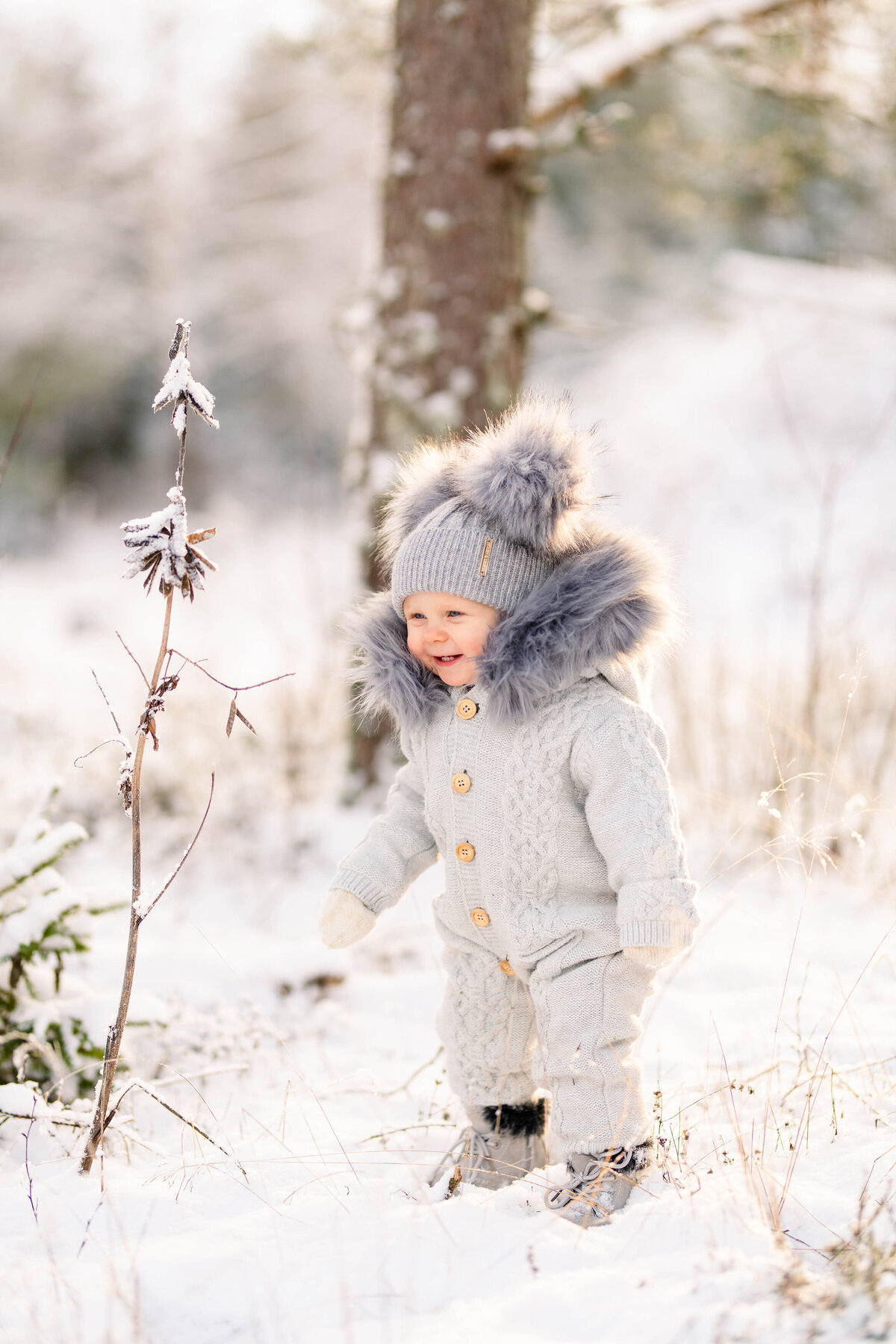 Barnfotografering i snö, Gnosjö