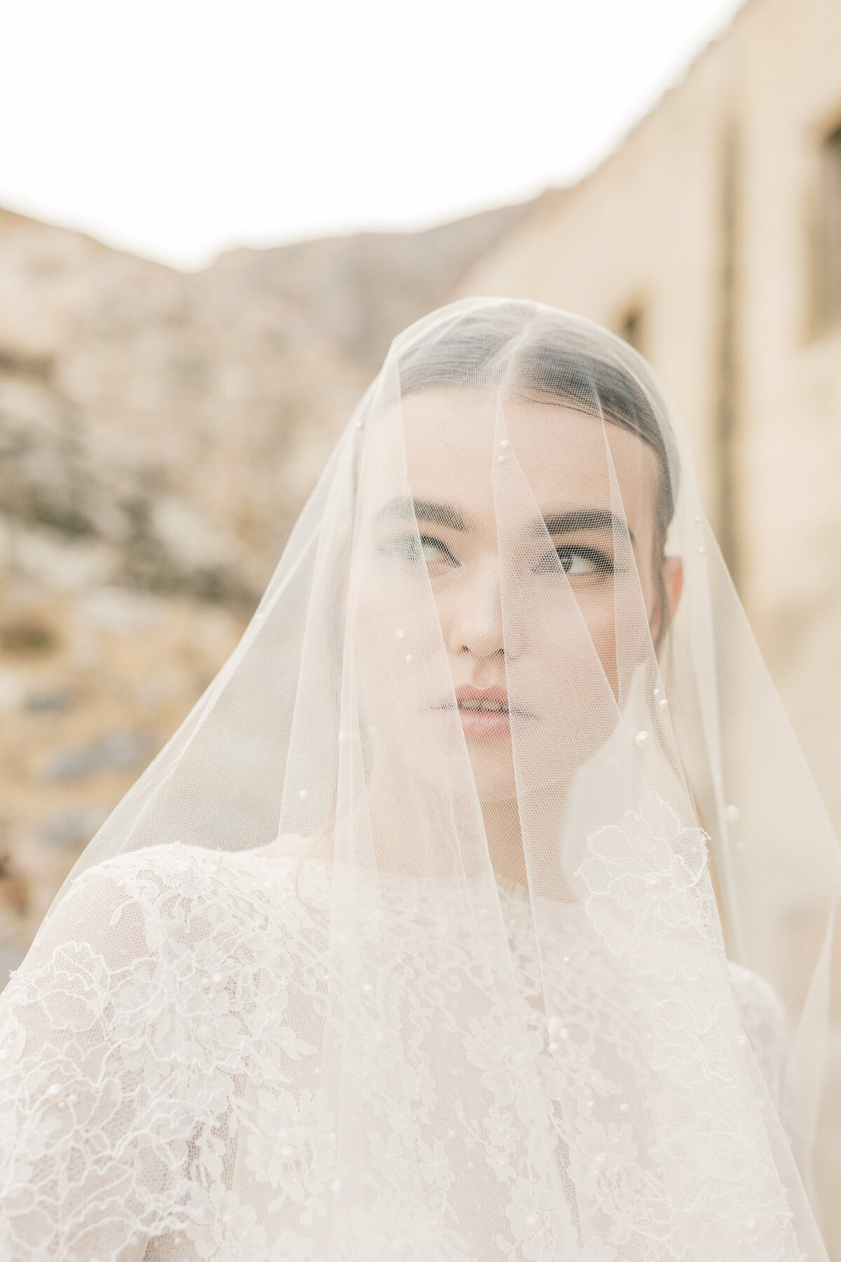 Bridal Portrait Editorial Photoshoot in Greece 6