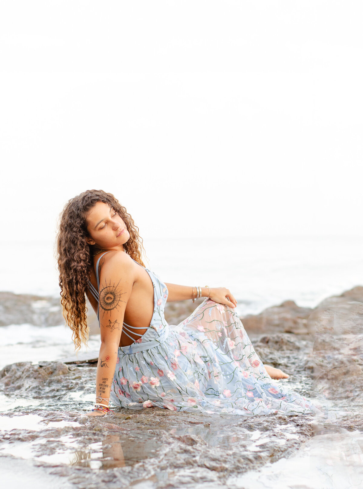 woman on the beach