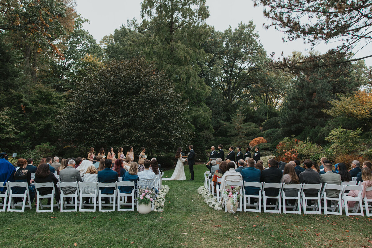 Couple at the alter on their wedding day