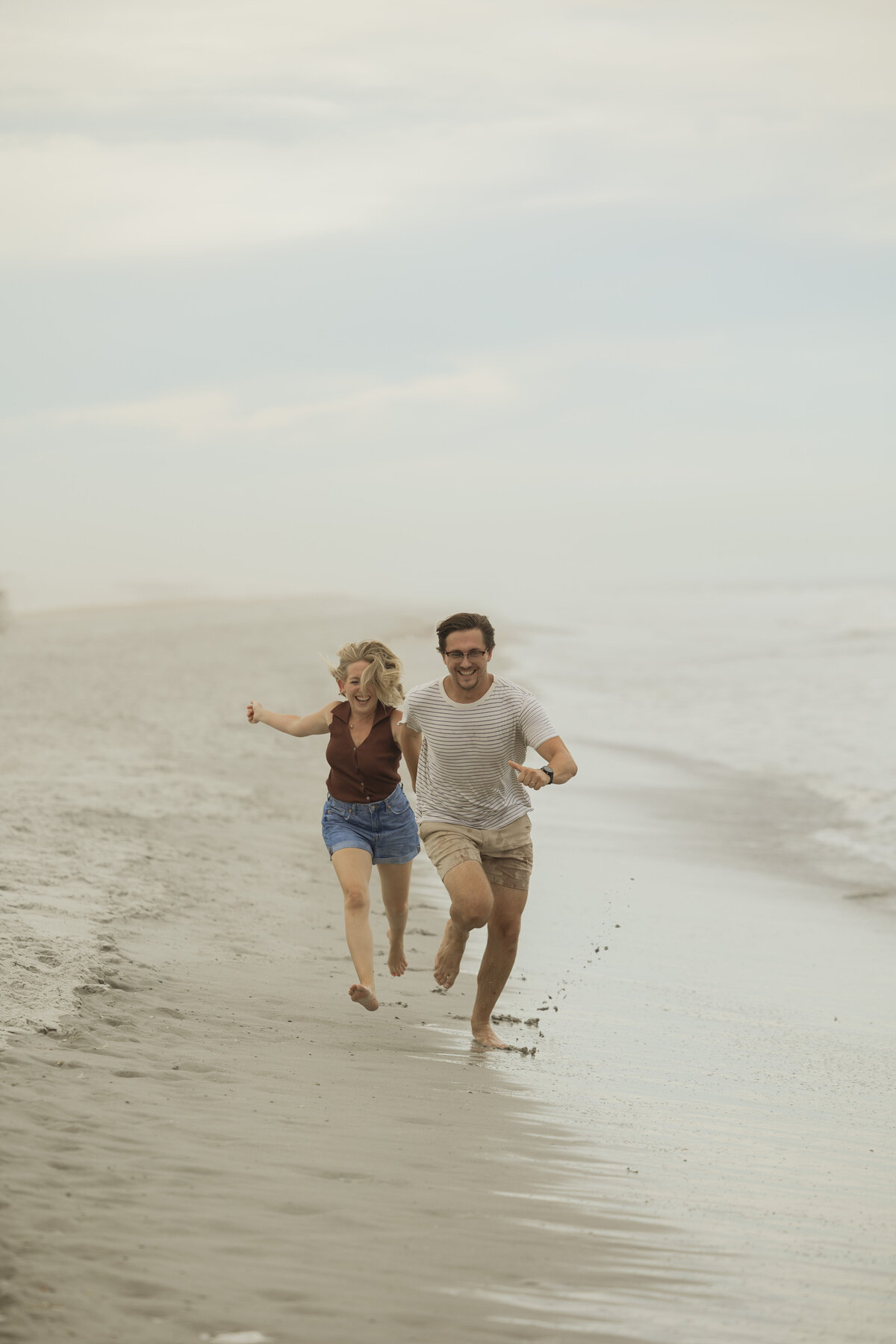 couples beach session st augustine florida