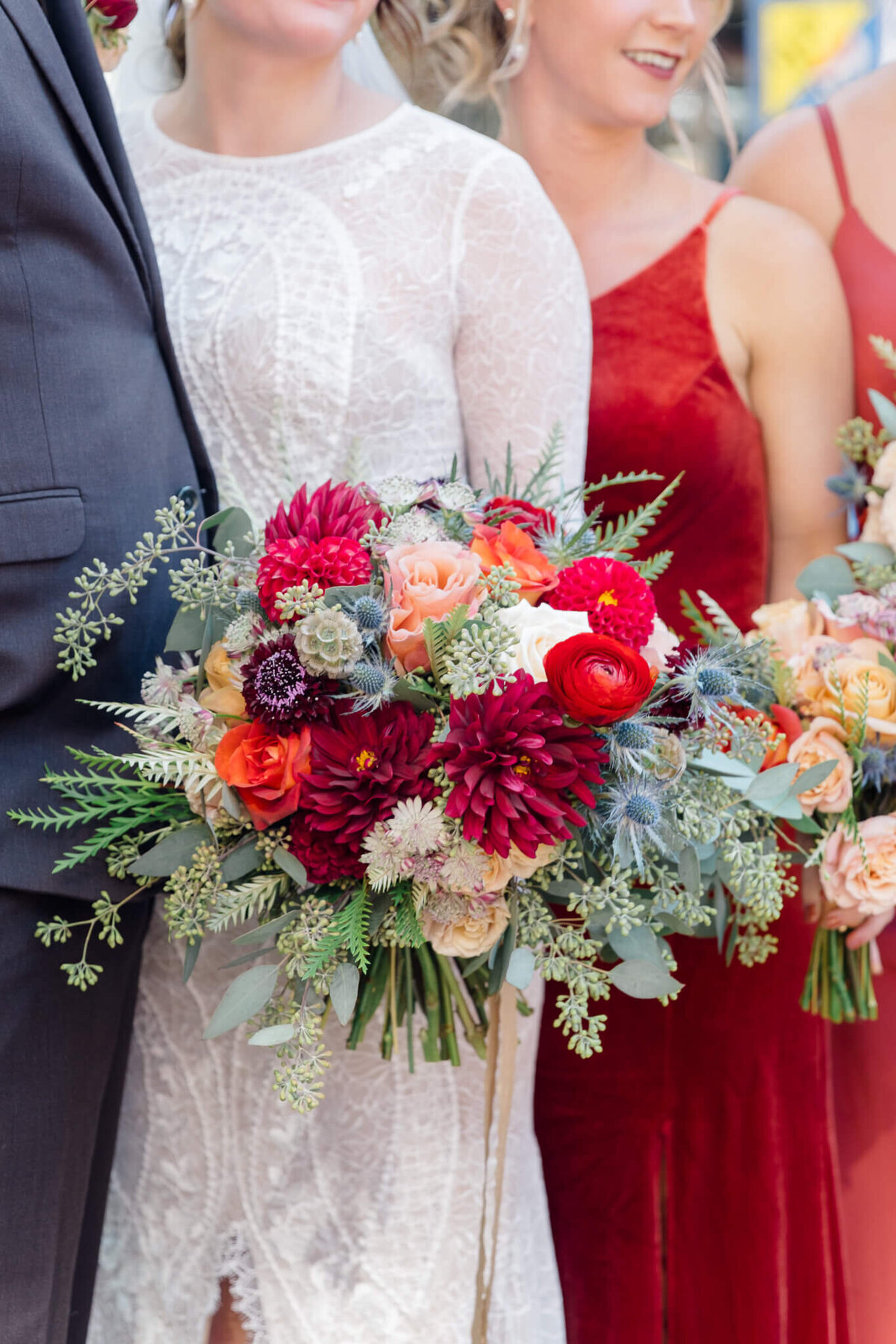 Beautiful fall bouquets in Charlottesville, Virginia.