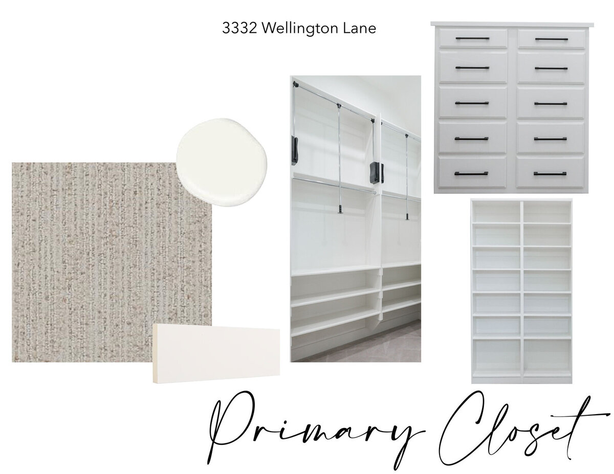 Northlake primary closet style board