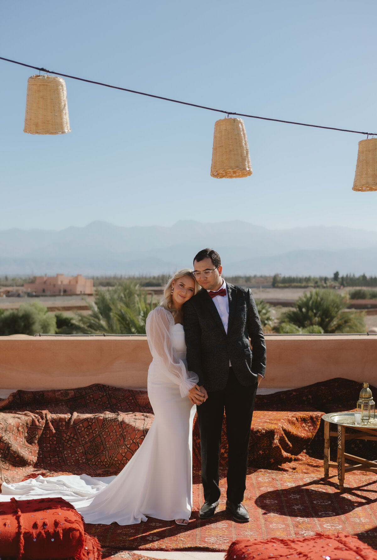couple going down the aisle after getting married