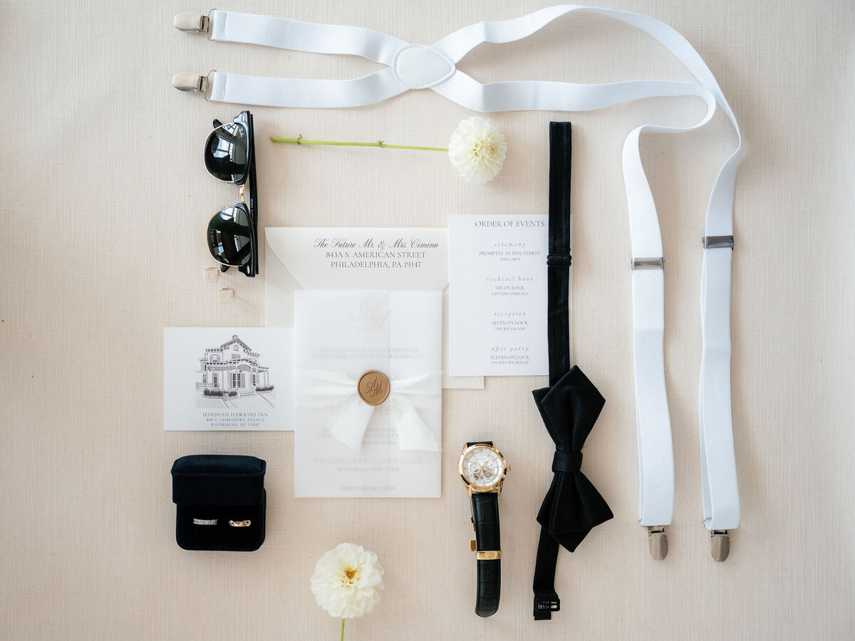 Groom Flat Lay by Lisa Blanche Photography