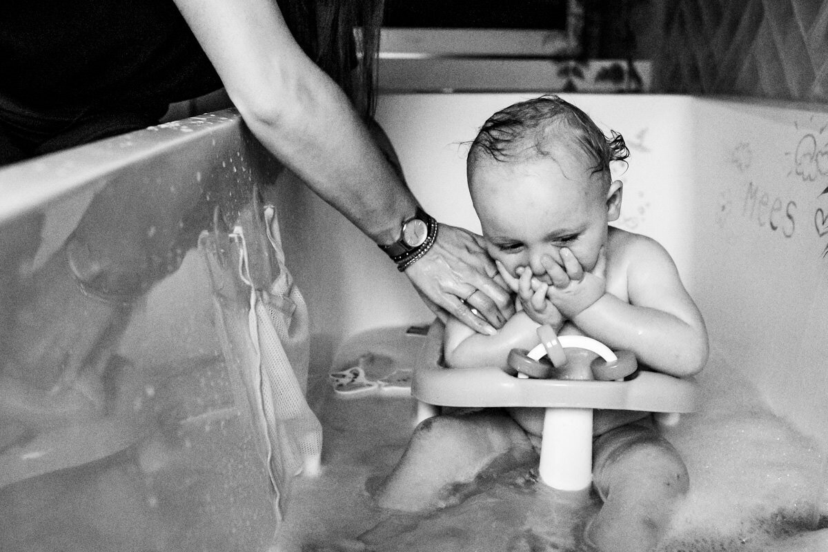 baby plezier in bad 