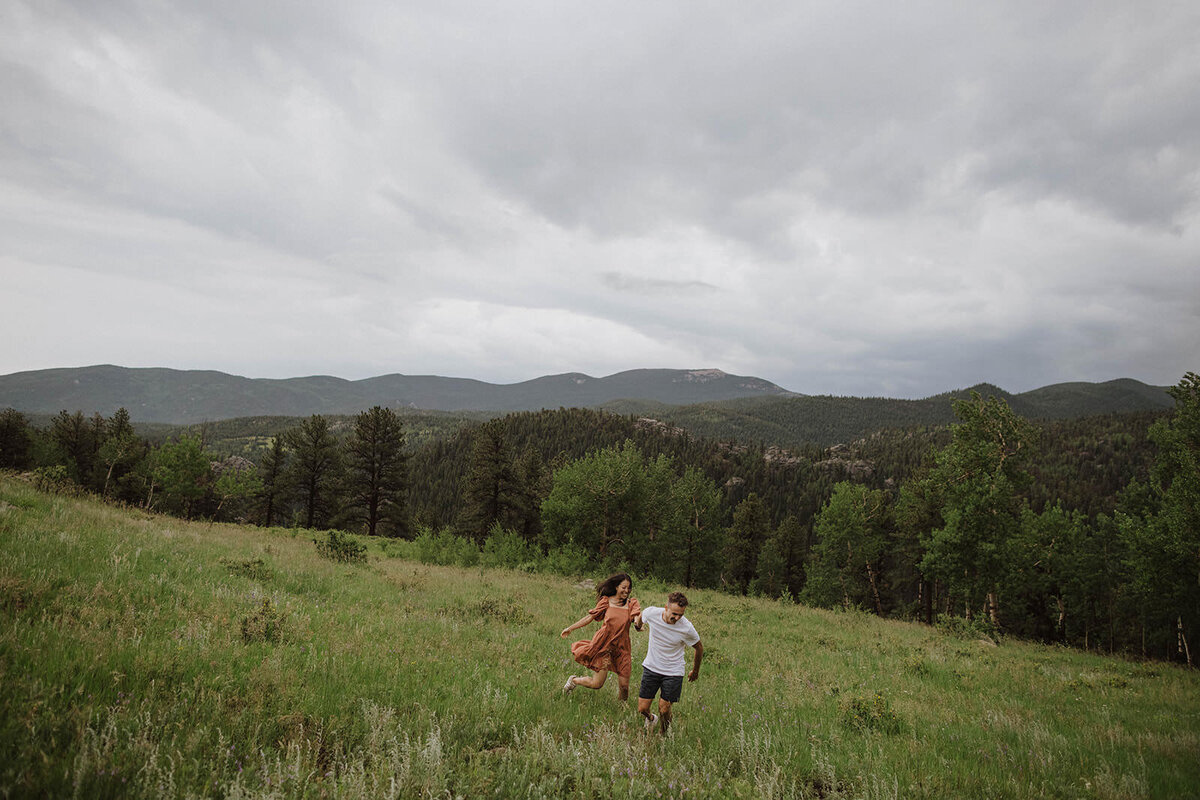 couples engagement session near denver colorado