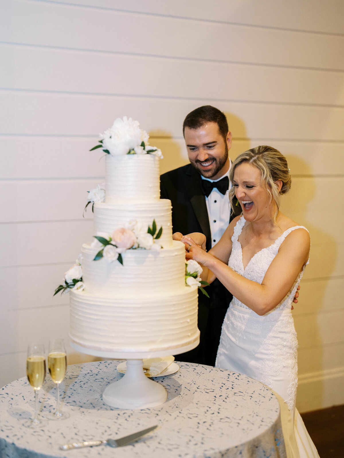 Anyvent wedding cake cutting