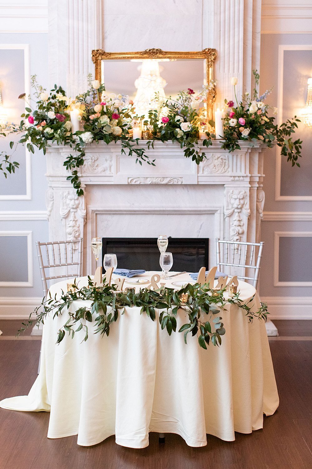 Mantle installation_arts ballroom