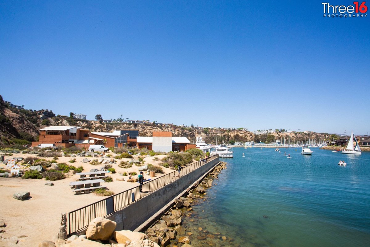 Dana Point coastline outside of the Ocean Institute Wedding Venue