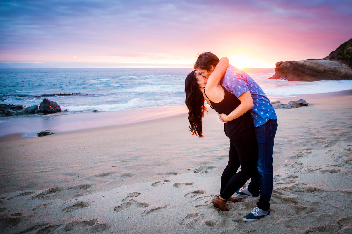 Sunset Beach Water Sand Outdoor Couple