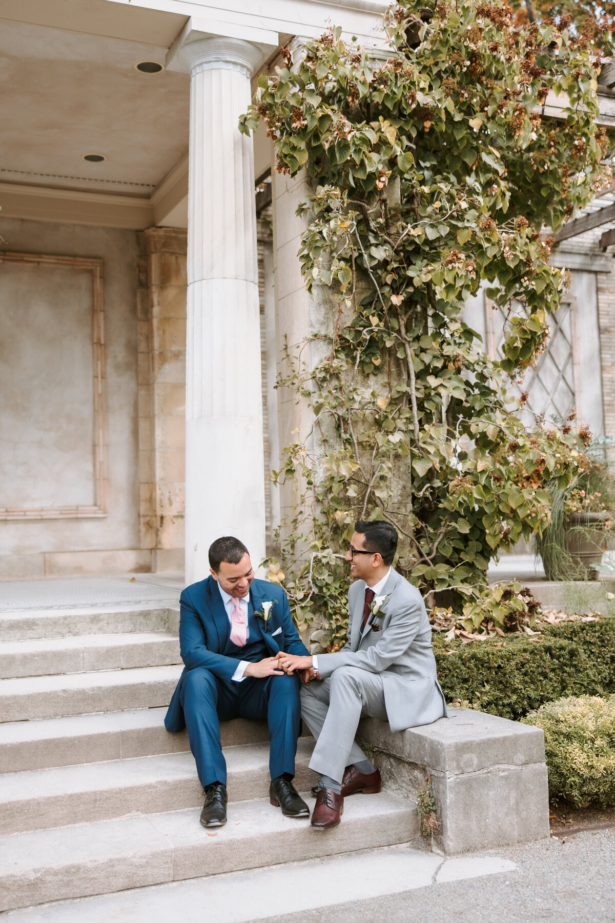 Mehul & Stefan - Rezdora NYC Untermyer Gardens - Intimate Wedding Previews 037