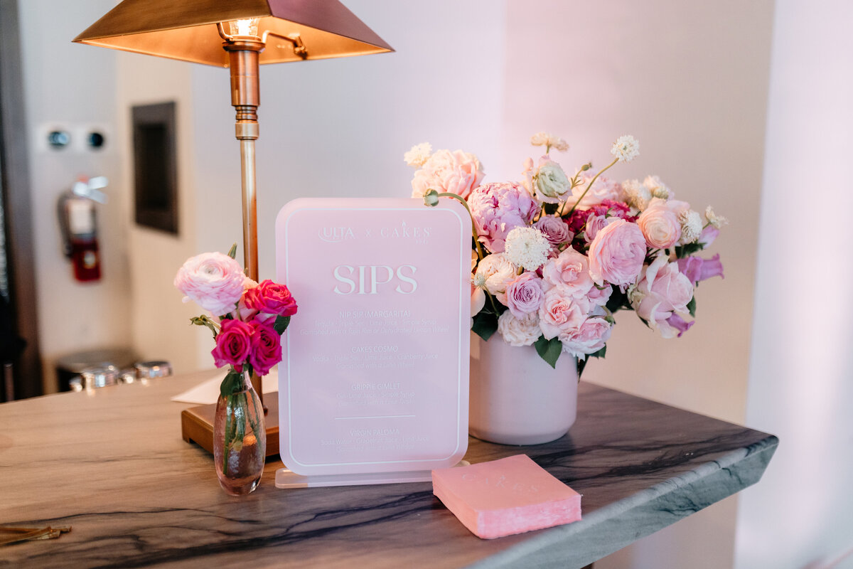 Cakes Body influencer event by The Works Collective | experiential event design in Los Angeles.