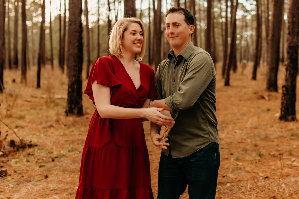 Spring, Tx couple walking and holding hands photos