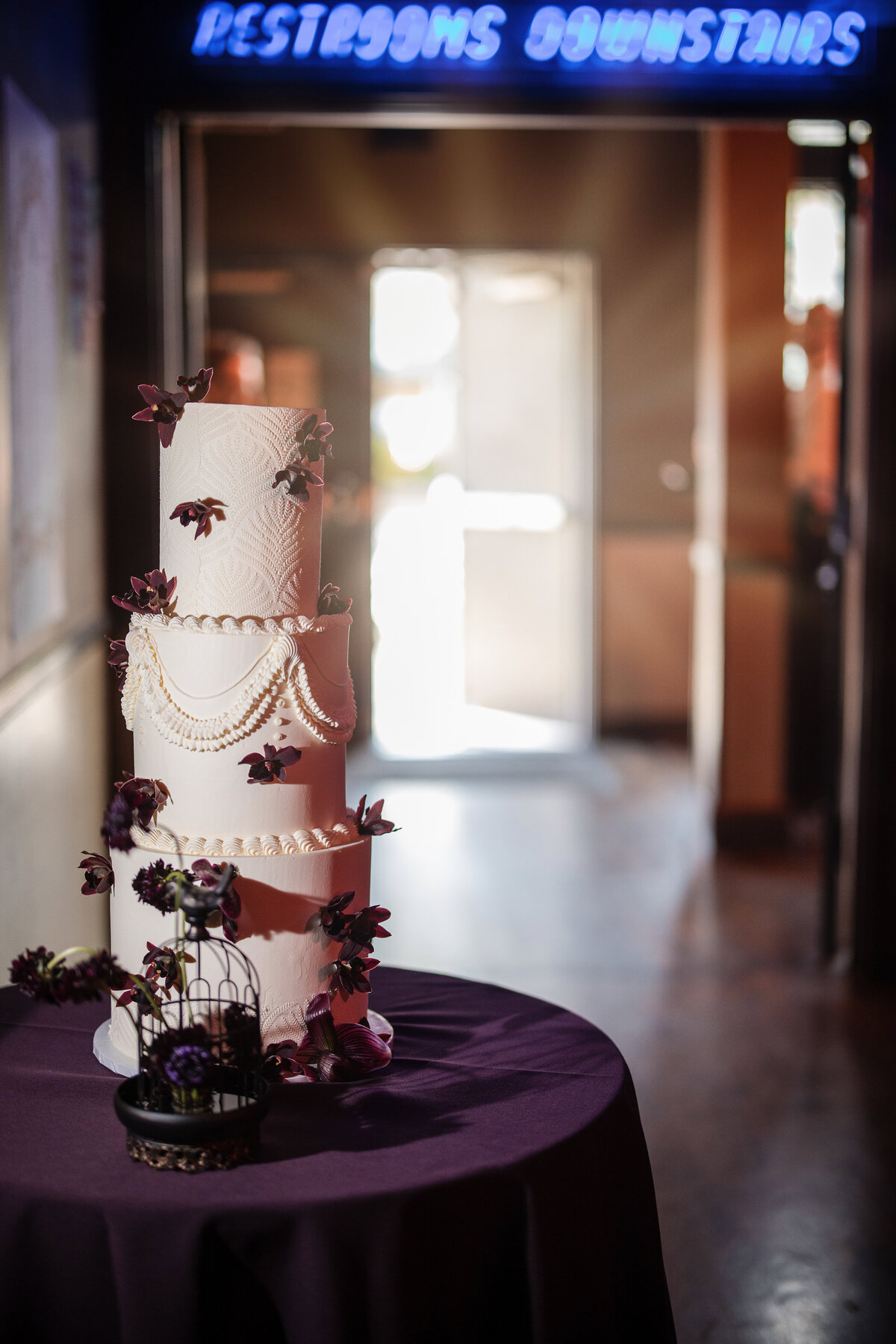 A wedding cake at the Bowery Ballroom in NYC