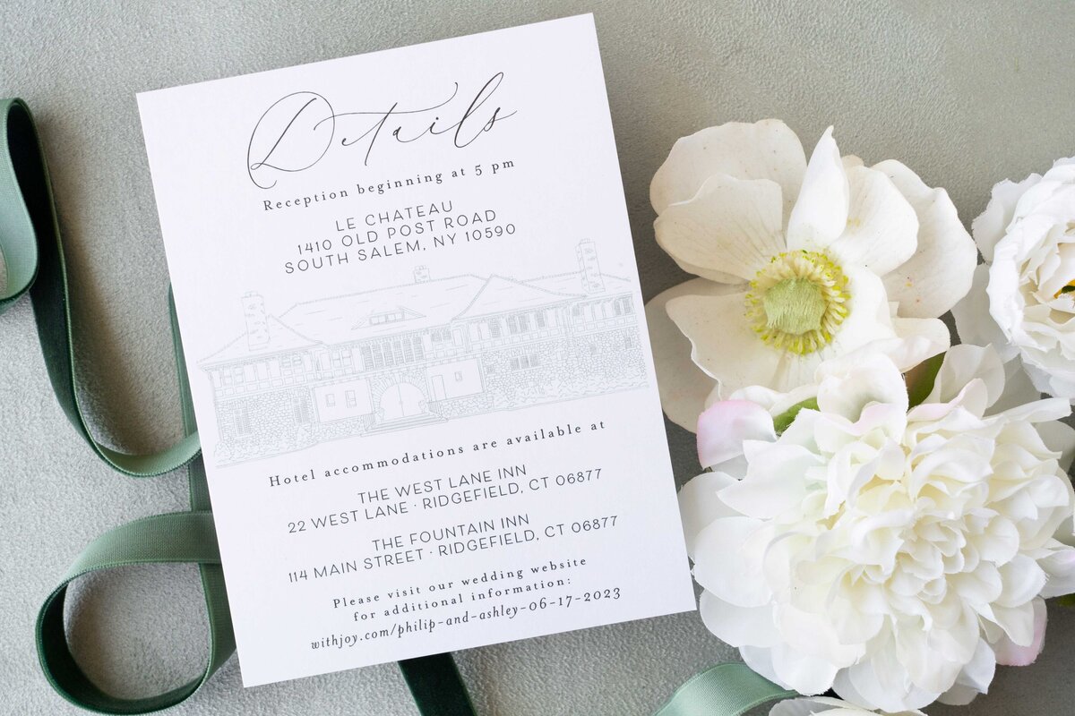 Lace and Belle wedding stationery services