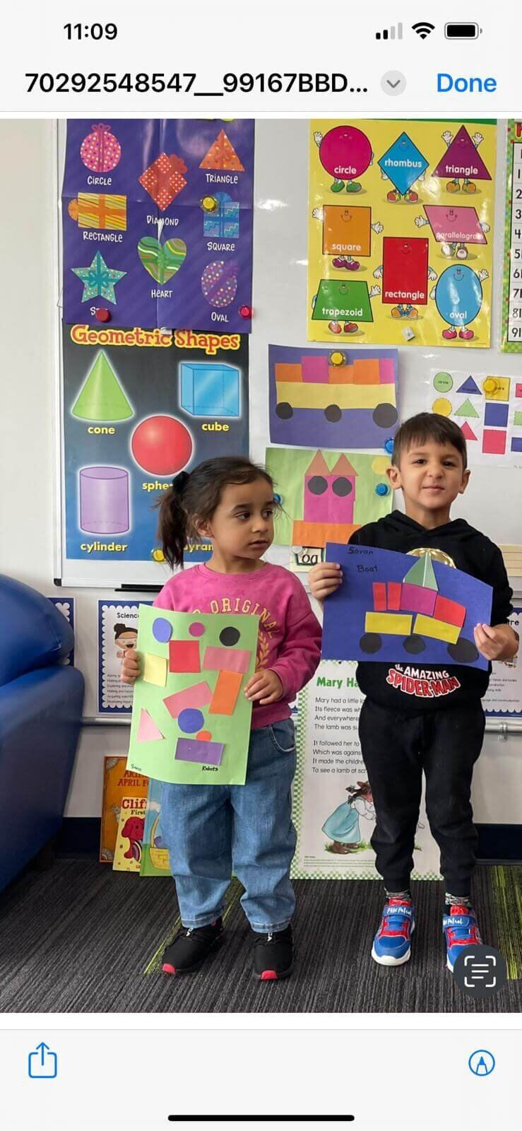Children learning early math skills