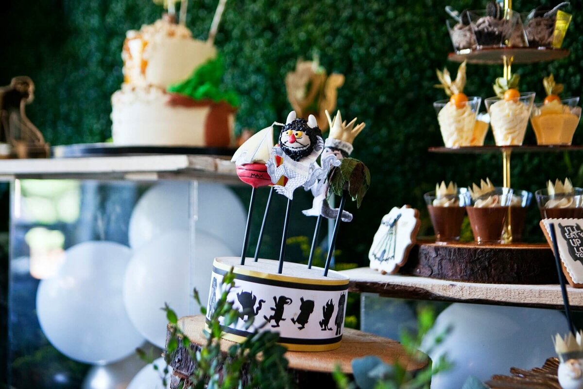 Birthday party sweet table set up