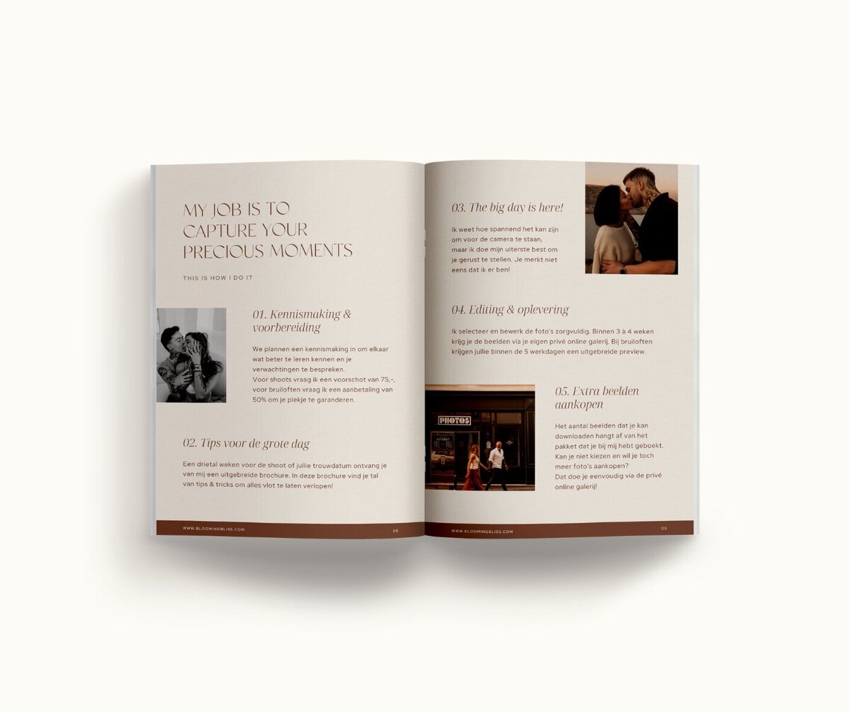 Canva brochure template Blooming Bliss 5