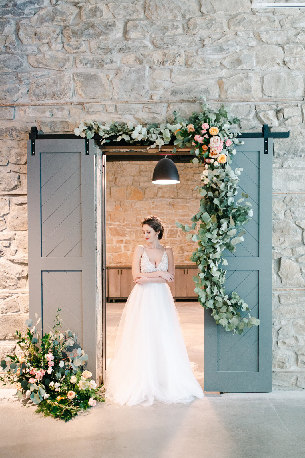 Stunning bridal portrait styled by CNC Event Design, modern and elegant wedding planner based in Calgary, Alberta.  Featured on the Brontë Bride Vendor Guide.