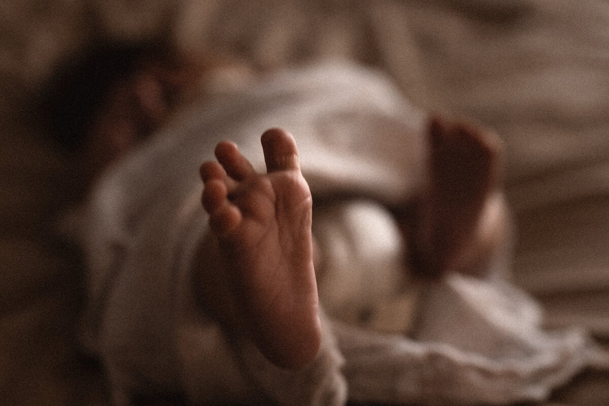 newborn baby foot