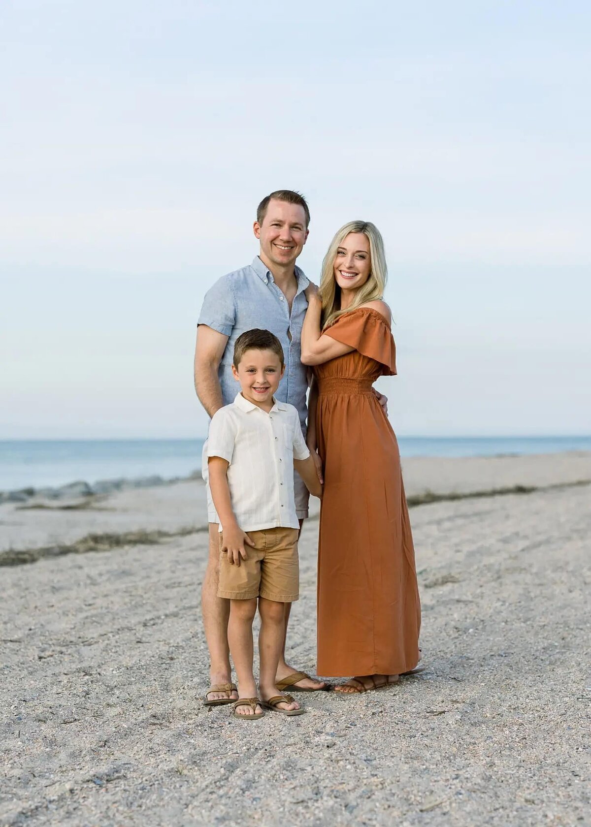 Family photos on the beach in Jacksonville, Florida