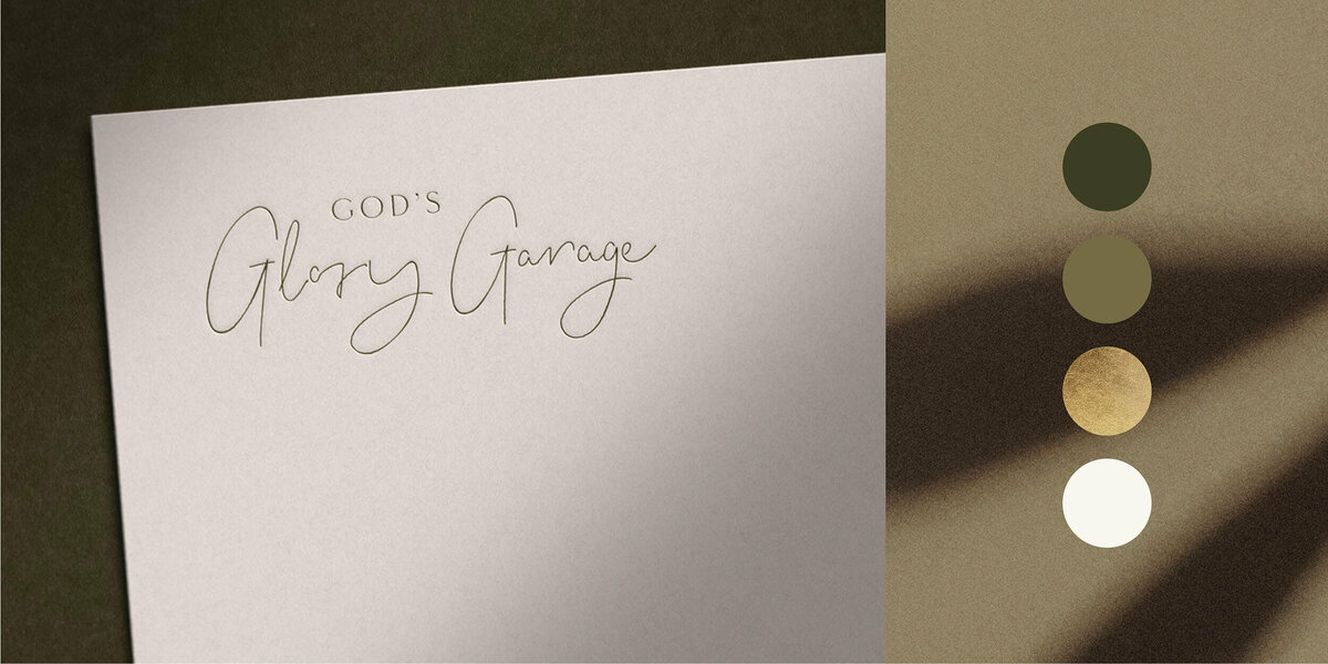 Papier met Logo afbeelding en kleurenpalet