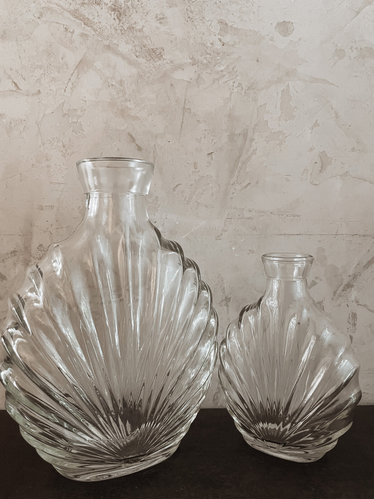 vase-verre-coquillage-fleur