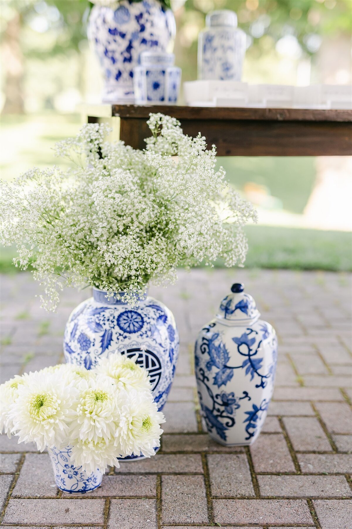 7-Blue and White Ginger Jar Escort Card Display-Oak Hill Country Club Wedding-Verve Event Co (1)