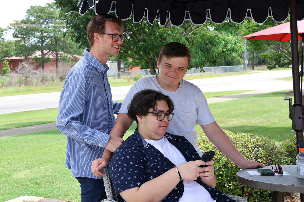 Teen boys at a non-denominational church in Fayetteville, NC. 