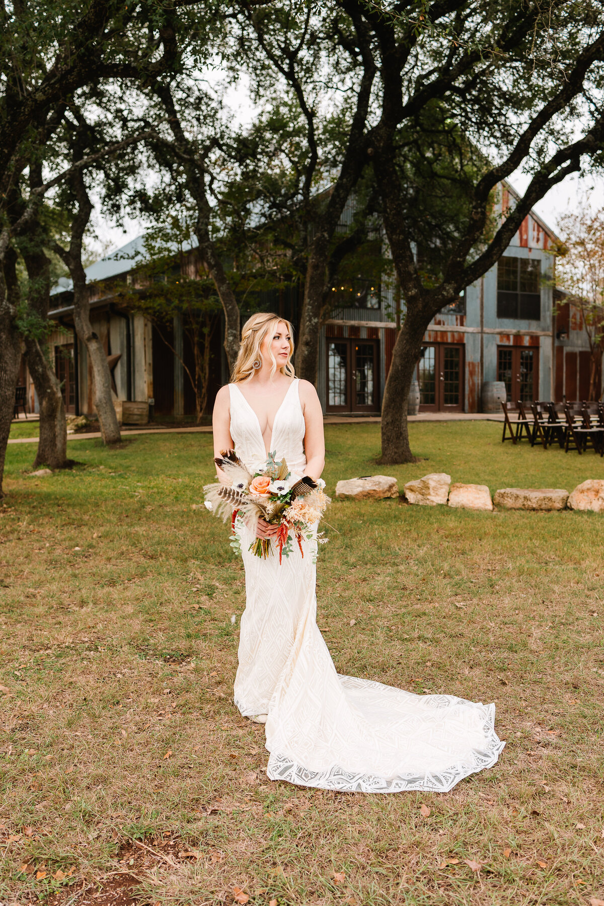 Dive into boho bliss at Vista West Ranch. A chic, untraditional party wedding in Dripping Springs, Texas, where color, texture, and epic celebrations paint your unique love story.