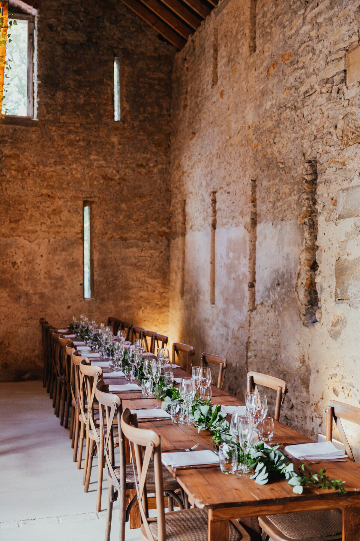 Wedding table decor at Cawthorne Hall York
