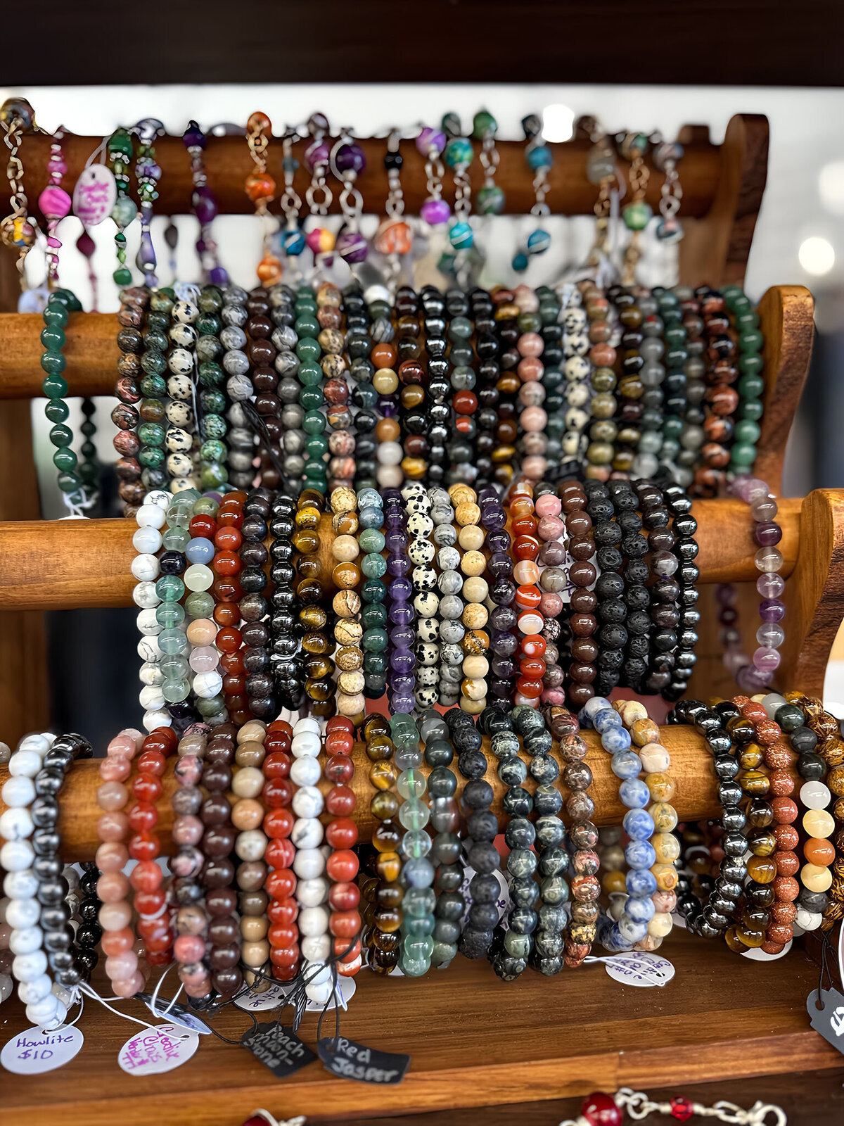 Creative Chaos beaded stone bracelets