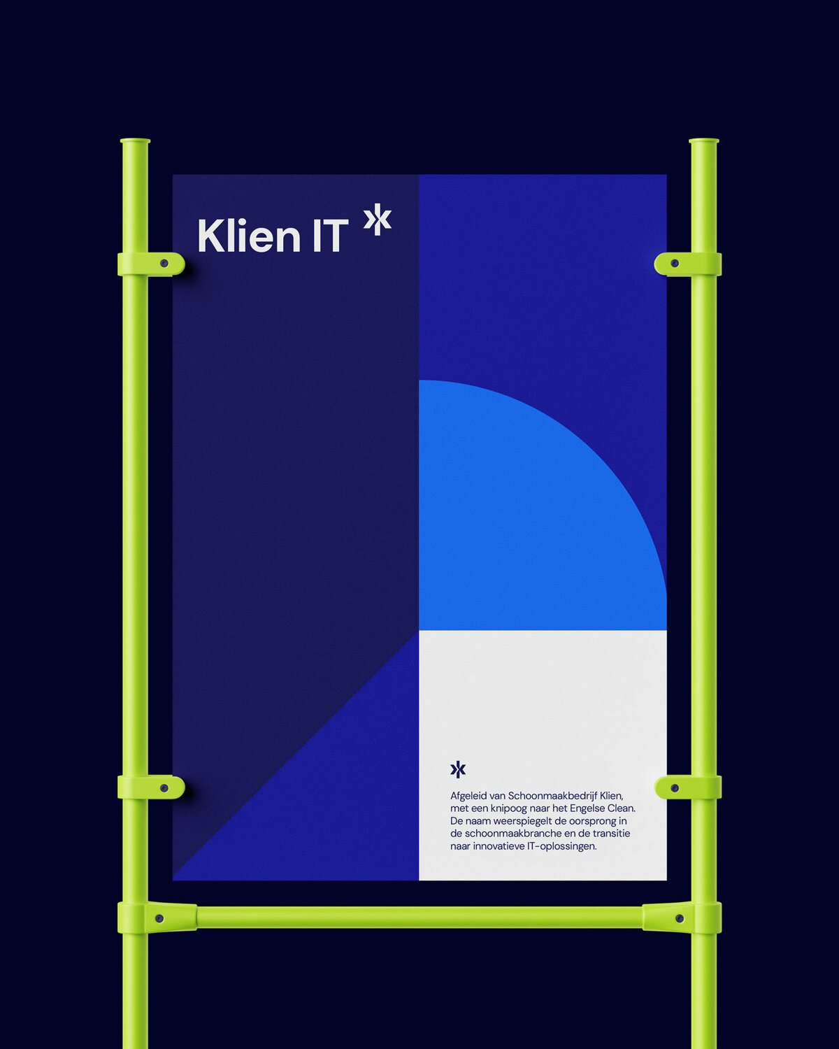 Posterdesign voor Klien IT – Modern en krachtig merkstatement
