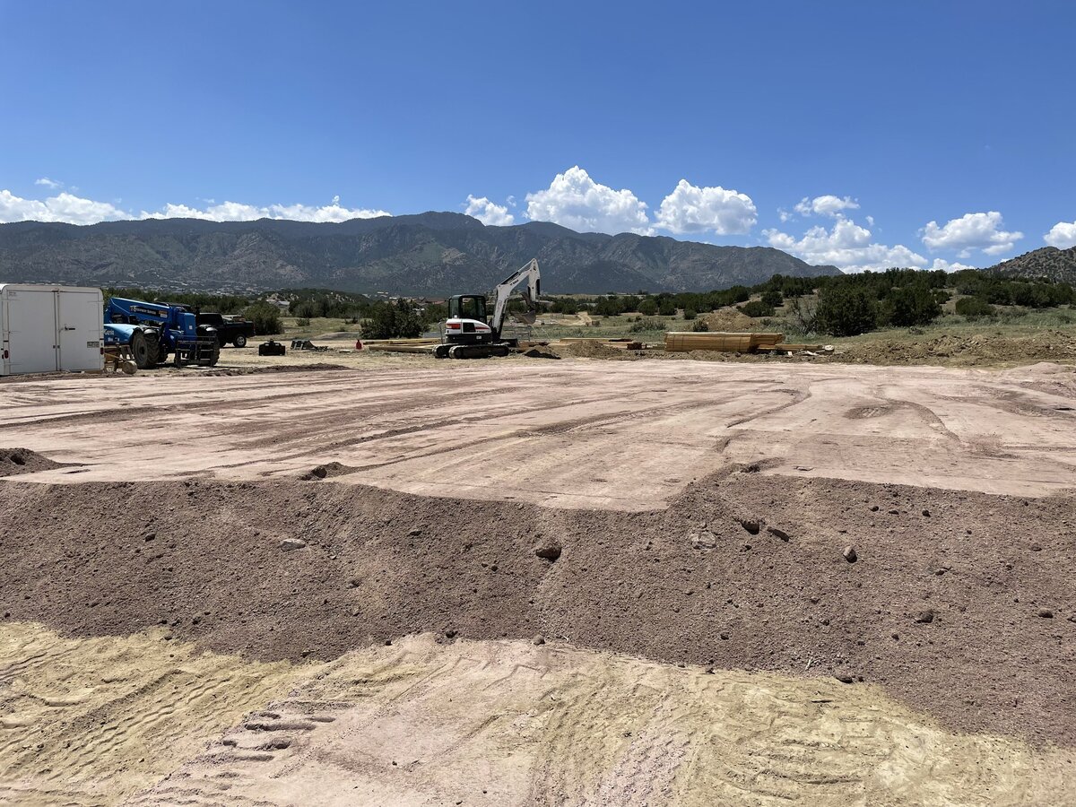 Recent soil grading project in Cañon City