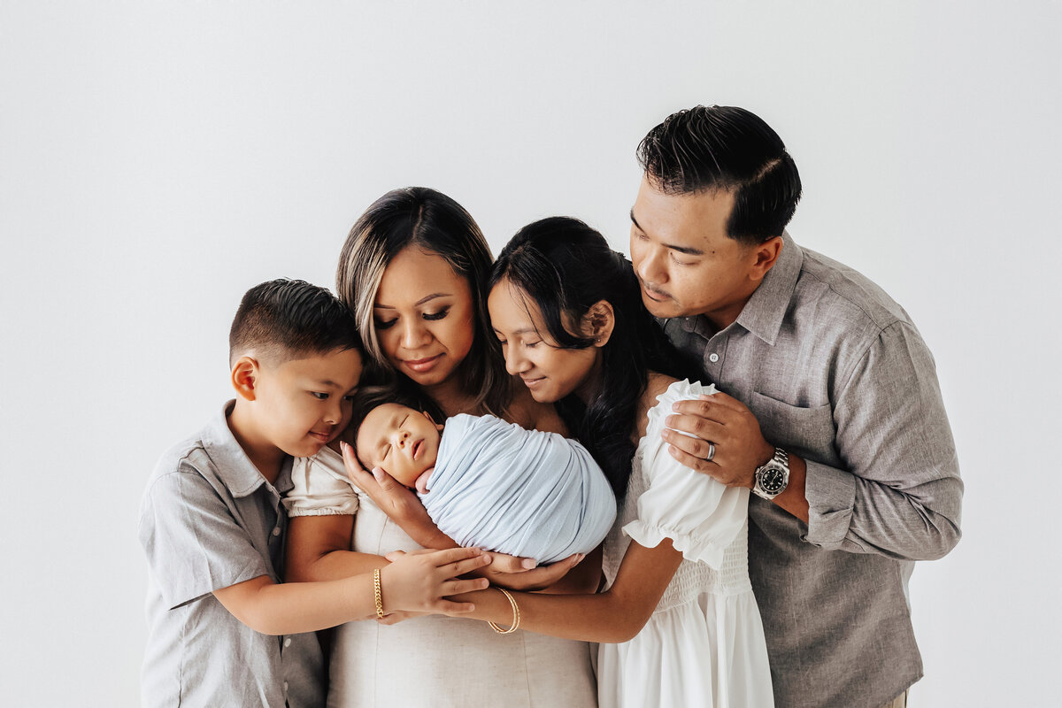 studio newborn photoshoot