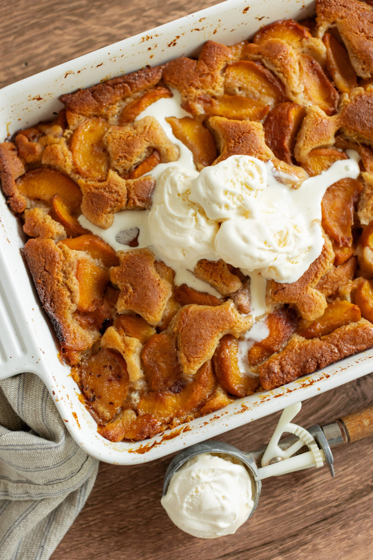 Brown Sugar Peach Cobbler-6