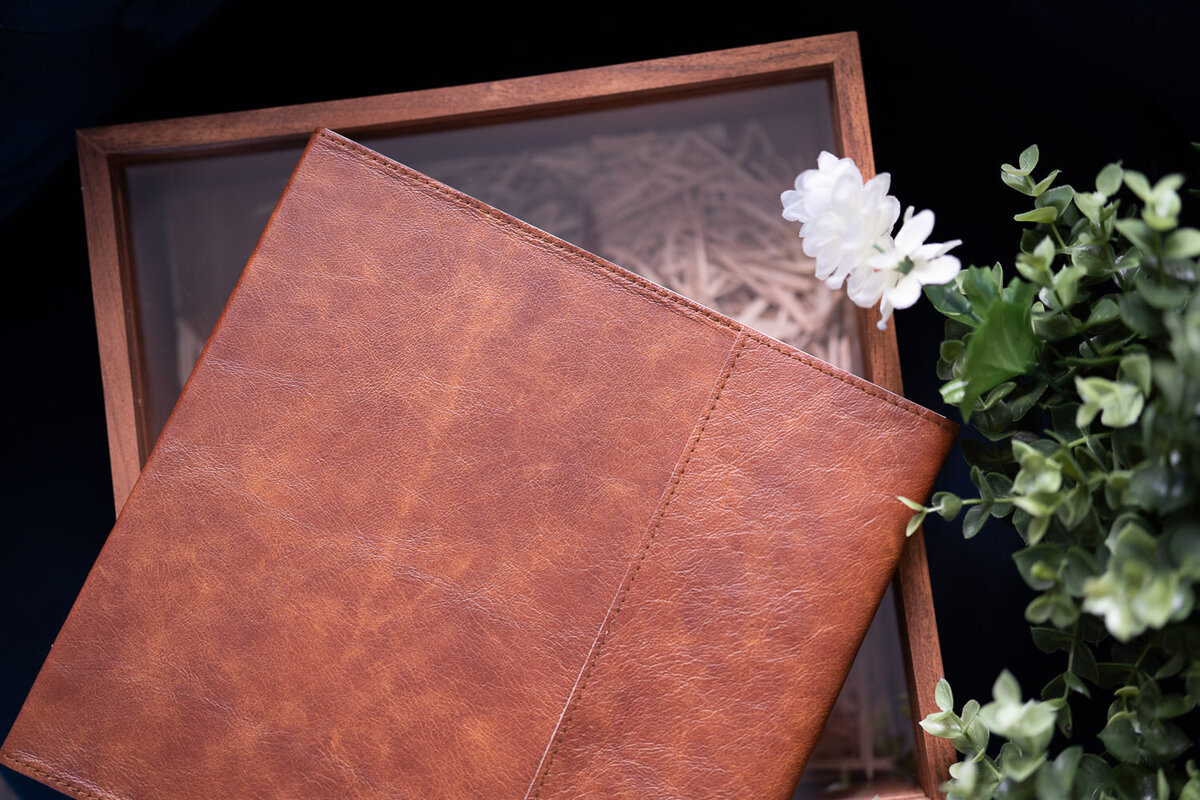 Premium boudoir album collection designed by Art of You Boudoir, capturing emotion.