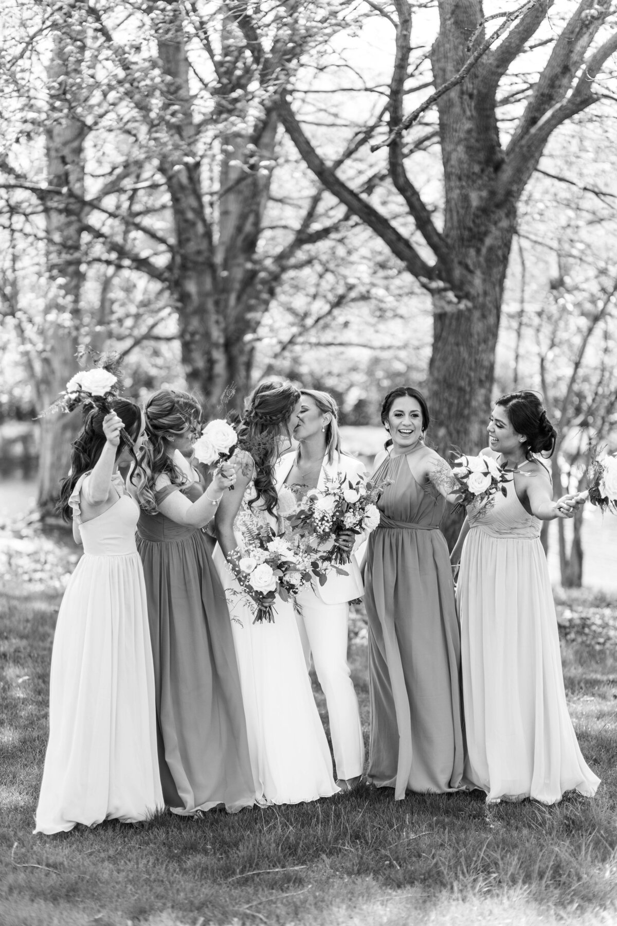 Bridal Party outside