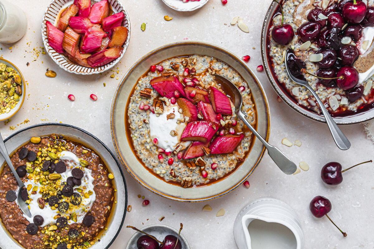 Brain Booster Creamy Oats 3 Ways
