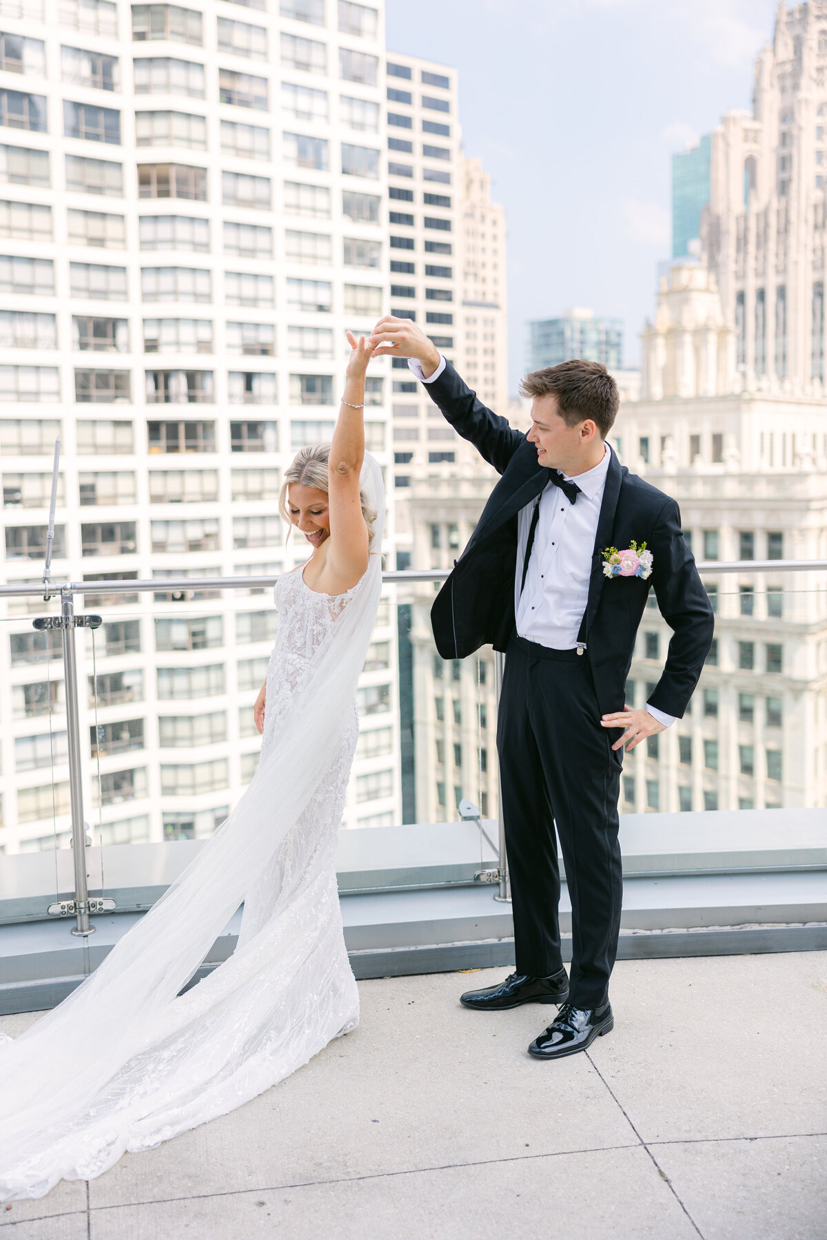 Chicago Theatre on the Lake Wedding Taylor & Eric-58